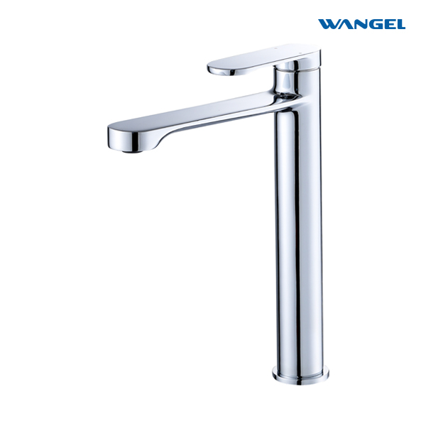 High Quality Countertop-Mounted Installation Chrome Plated High Basin Faucet