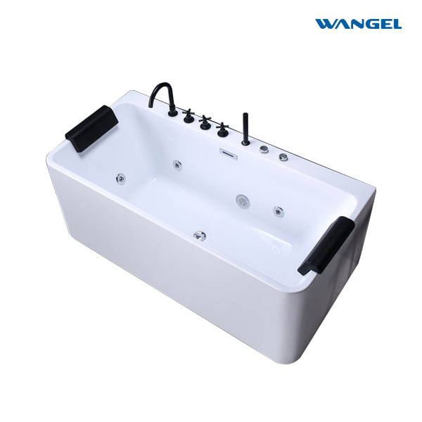 Acrylic independent seamless docking hotel project clubhouse parent-child five-piece faucet surfing massage bathtub