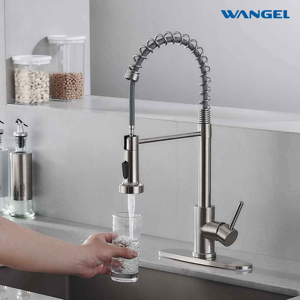 Pull-Down Single Handle Kitchen Sink Filter Water Faucet for Reverse ...